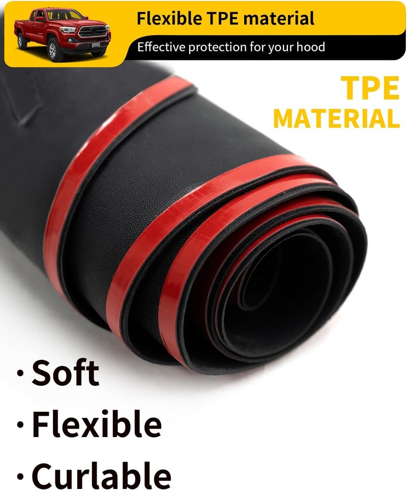 Maxzina Hood Protector Compatible with 2022-2025 Ford Maverick Hood Shield TPE Bug Deflector Bug Guard for 2024 Maverick Accessories - Image 3